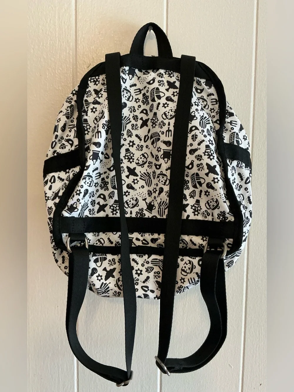A rare LeSportsac nylon Garden Club Retired Print Mini Backpack Bag